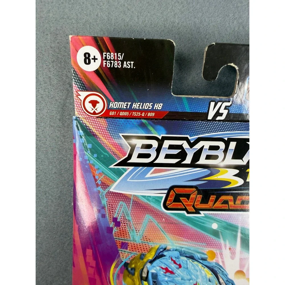 Hasbro Beyblade Burst‎ QuadStrike Komet Helios H8 vs Tidal Pandora Epic P8 Blue